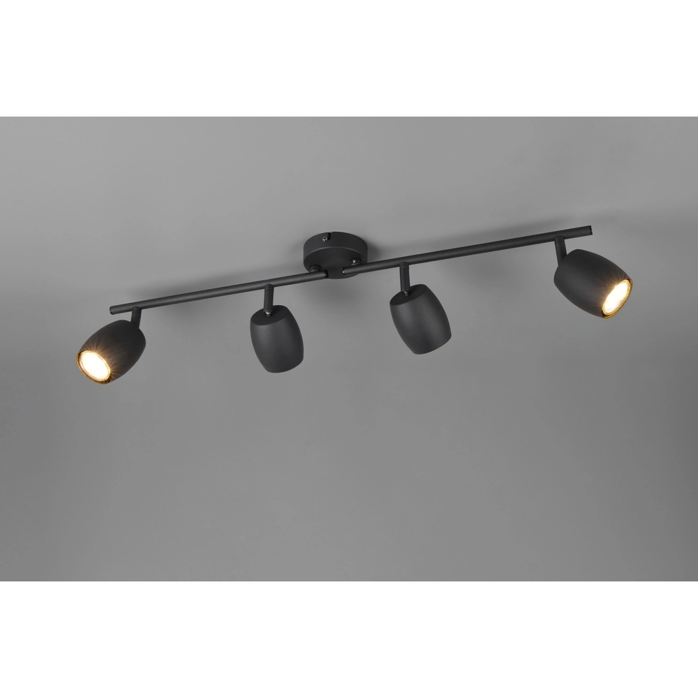 Ceiling lamp Nancy 4-light black Trio 4017807657005