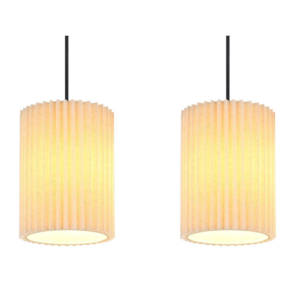 3-light pendant lamp Page black with white straight Globo 9007371522606