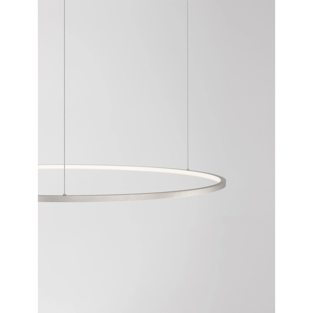 Round pendant lamp Tarquin silver grey Ø 100cm Lyora 5212017438362