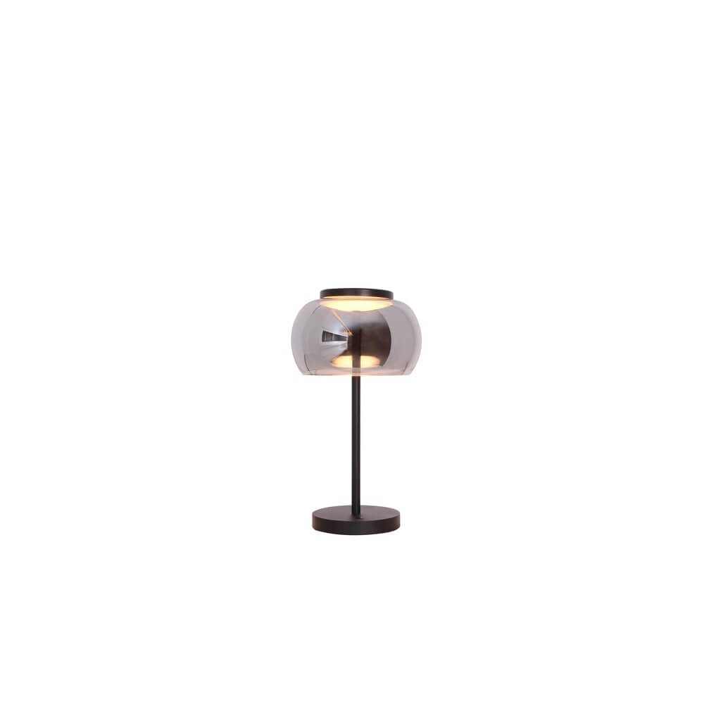 Design table lamp Bounto with smoke glass Lyora 4255805301173
