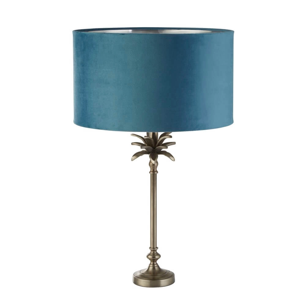 Table lamp Palm Gold with blue cap