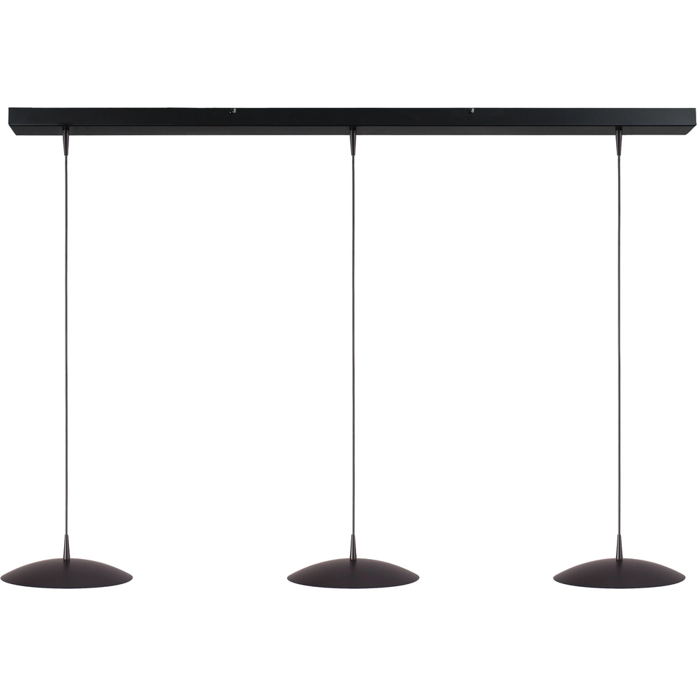 3-light pendant lamp Scala 130cm black nickel Ø 25cm