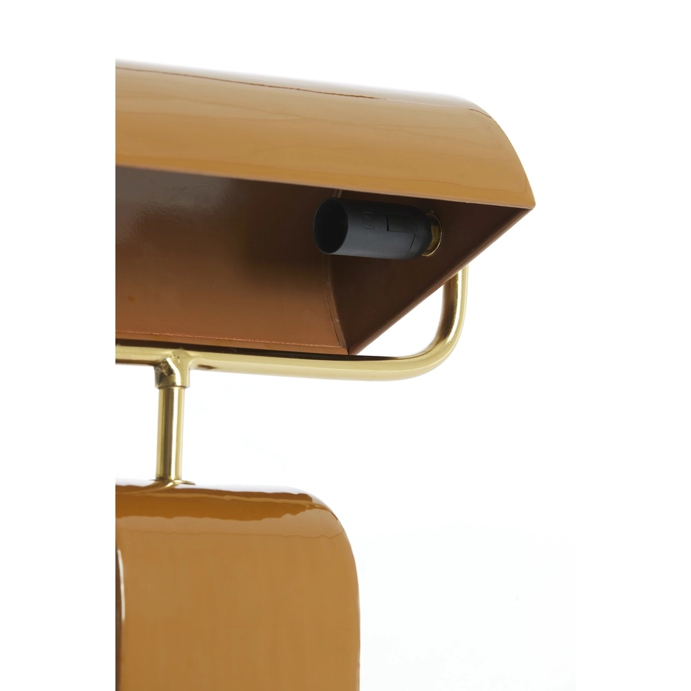 Brown desk lamp Cardona with gold - 1x E27 Light & Living 8717807816278