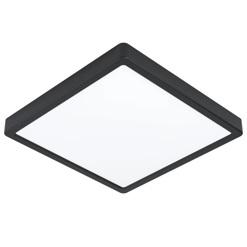 Square ceiling lamp Fueva 5 4000K black