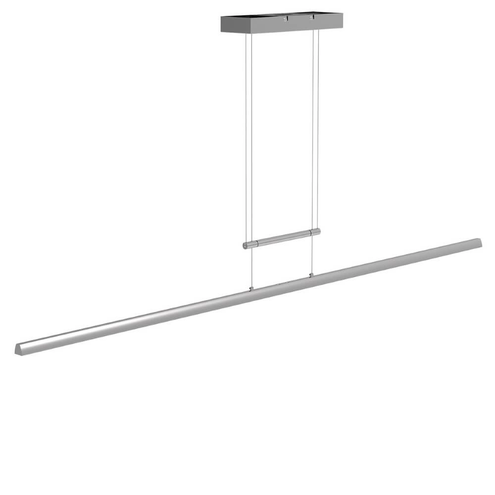 Long pendant lamp Profilo Stainless steel