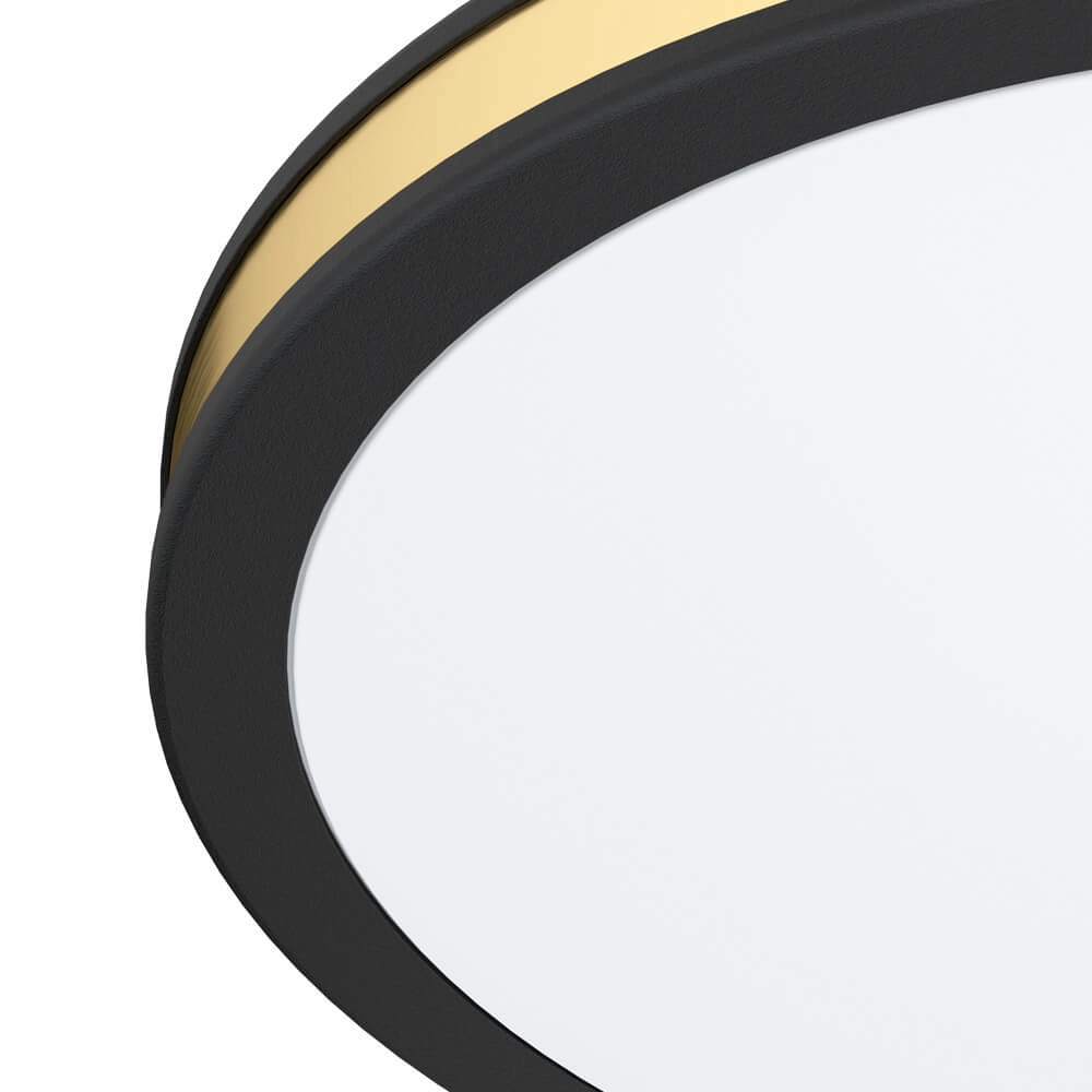 Black with gold ceiling lamp Pescaito Ø 28cm Eglo 9002759994068