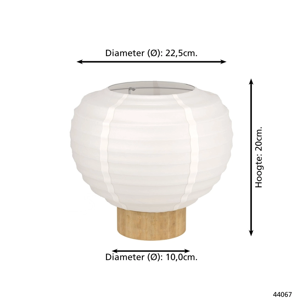 Table lamp Summerhill Ø 23cm - travel paper Eglo 9002759440671