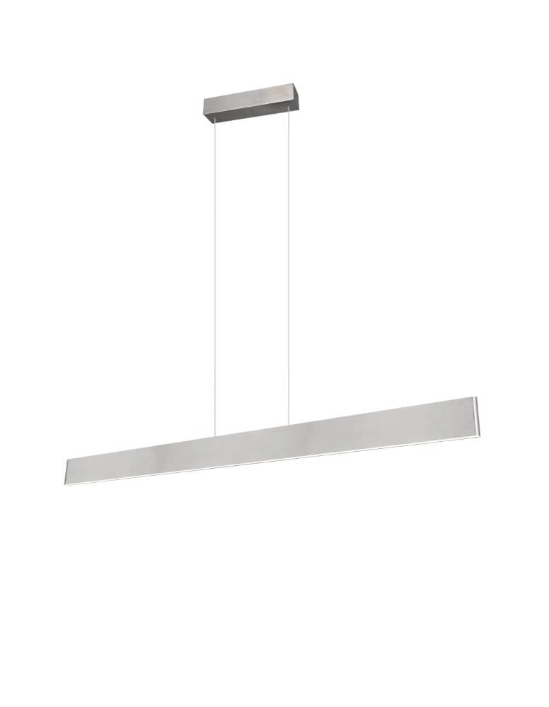 Led Office Pendant Light Galway 150cm - Stainless Steel Trio 4017807616675