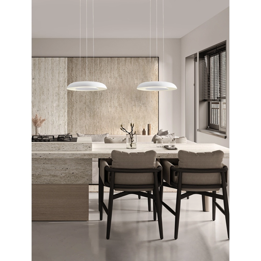 Modern pendant lamp Ormi Ø 40cm white Lyora 5212017463227