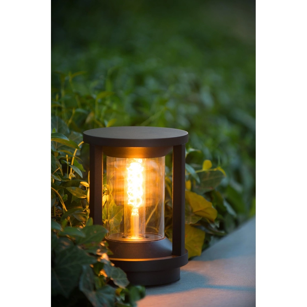 Pedestal lamp 22cm Cadix black IP65 Lucide 5411212151902