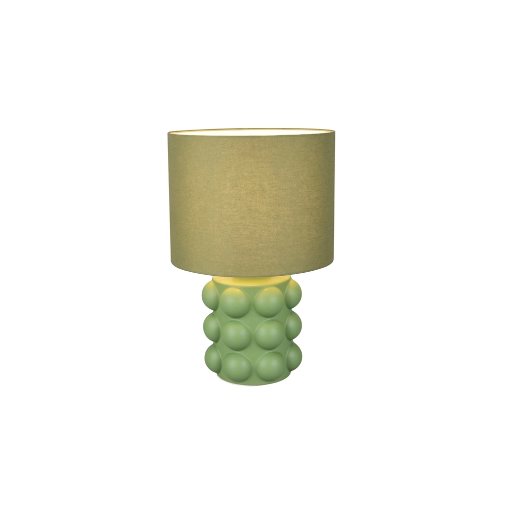 Table lamp Kate green Ø 30cm Trio 4017807662634