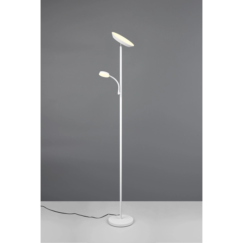 Floor lamp Specter white with reading lamp Trio 4017807612301
