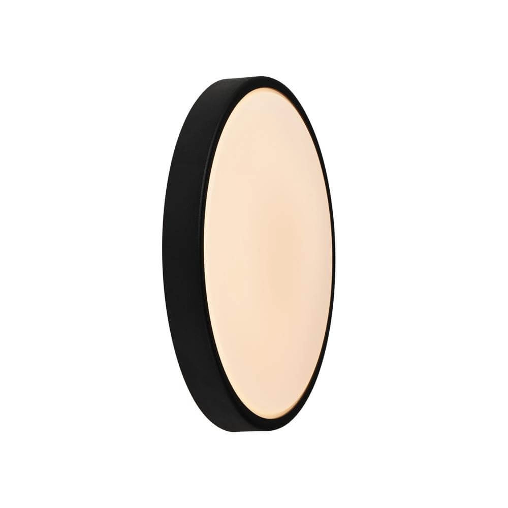 Design wall lamp Oliver black round