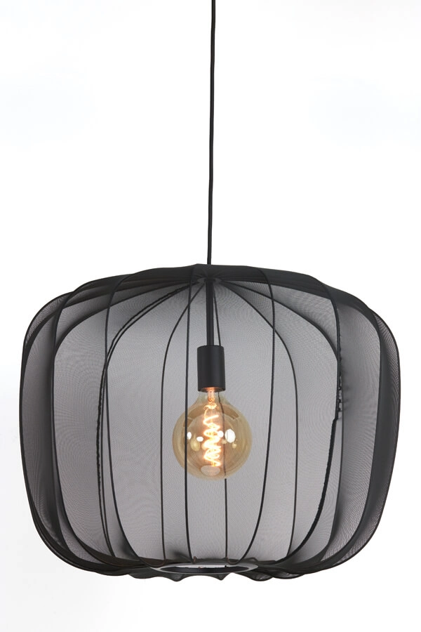 Bohemian pendant lamp Plumeria black Ø 60cm Light & Living 8717807651428