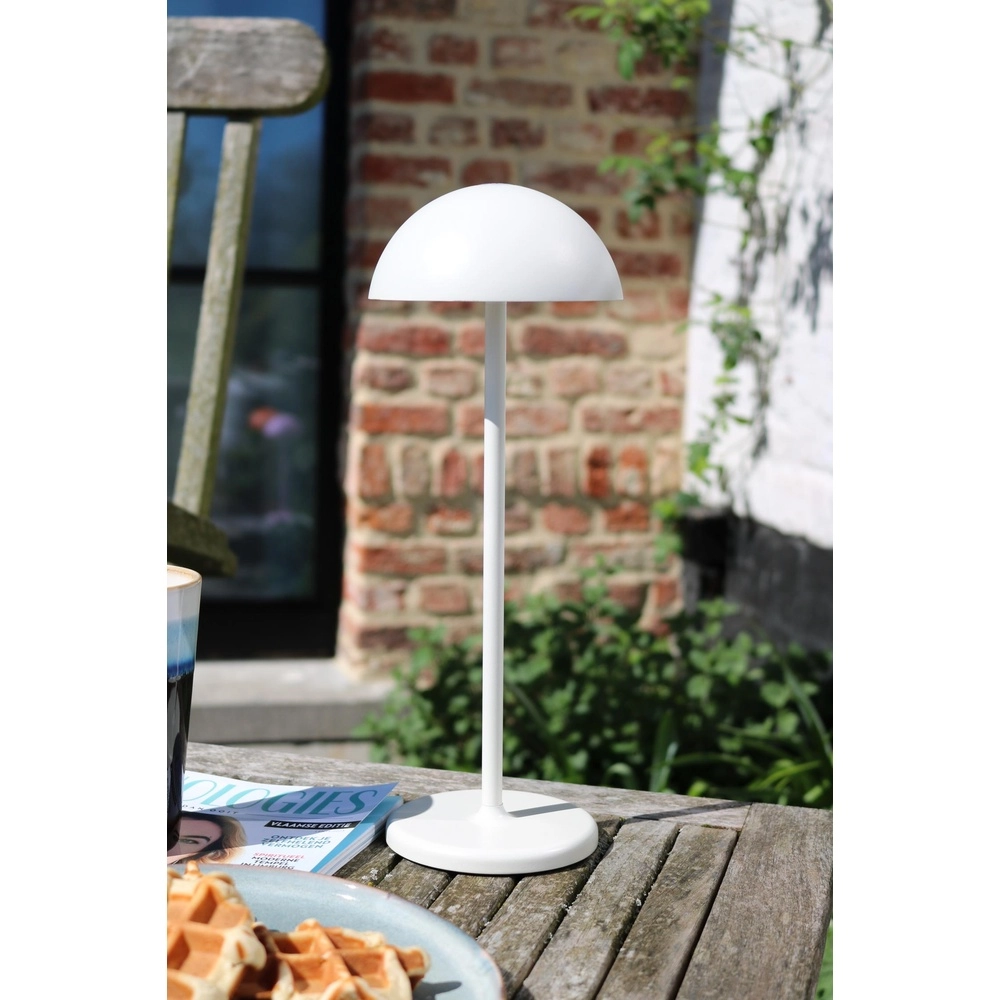 Rechargeable table lamp Joy IP54 white Lucide 5411212151957
