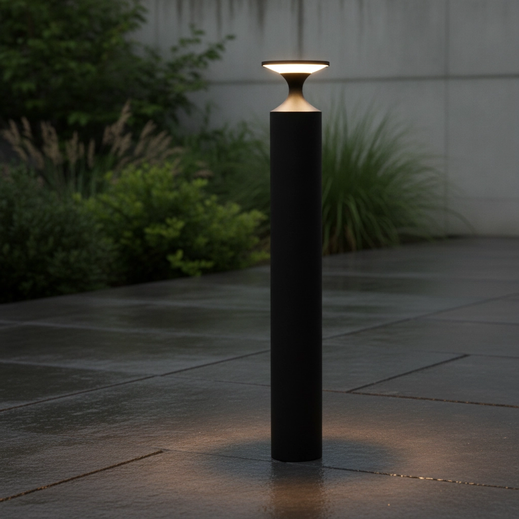 Black design lamp Pistillo 90cm