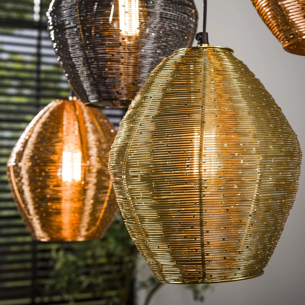 Metal pendant lamp Web 5-light Lyora 8716803511415