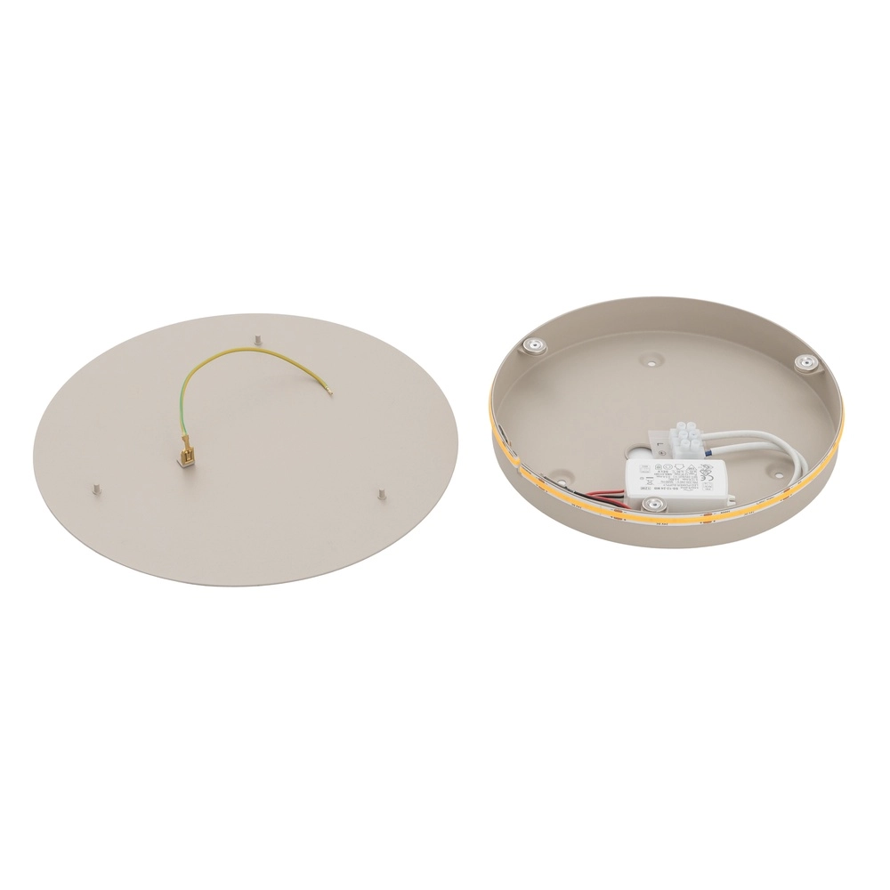 Design wall lamp Ring sand brown Ø 25cm Lyora 5903139126557