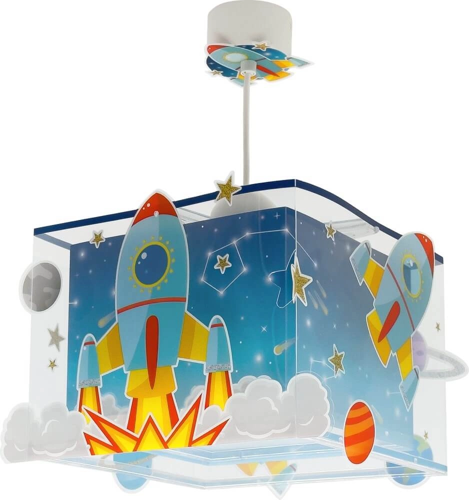 Pendant light Rocket blue with white