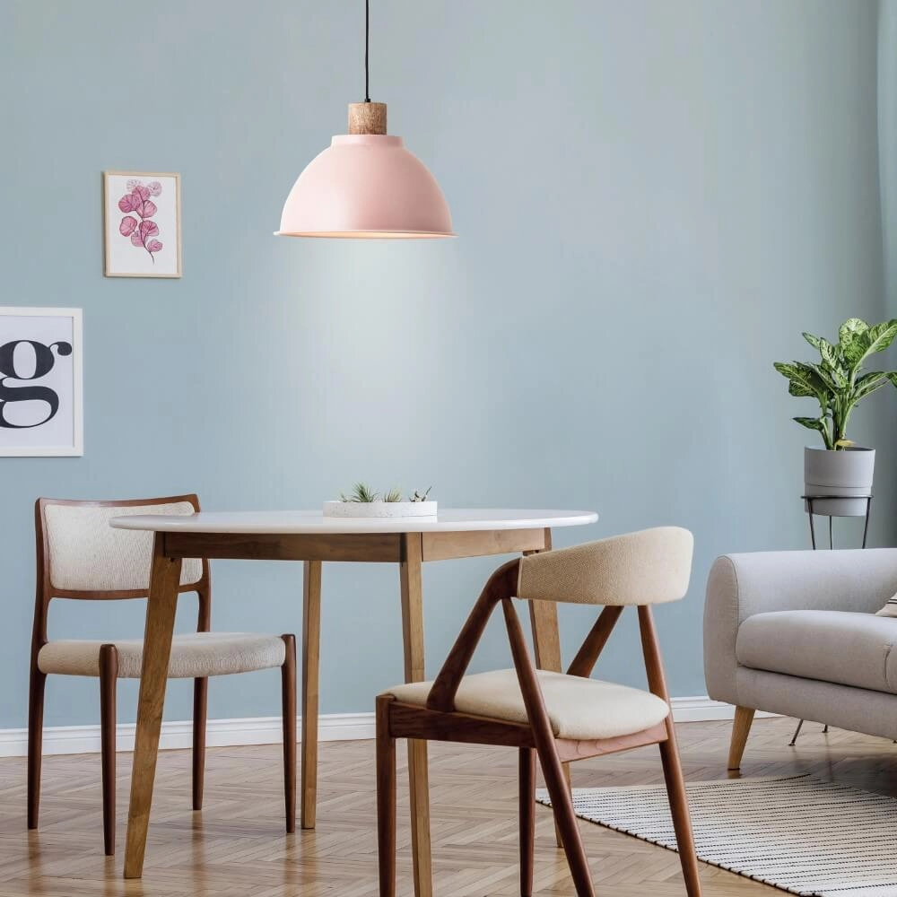 Hanging lamp Erena Ø 38cm pink Brilliant 4004353413032