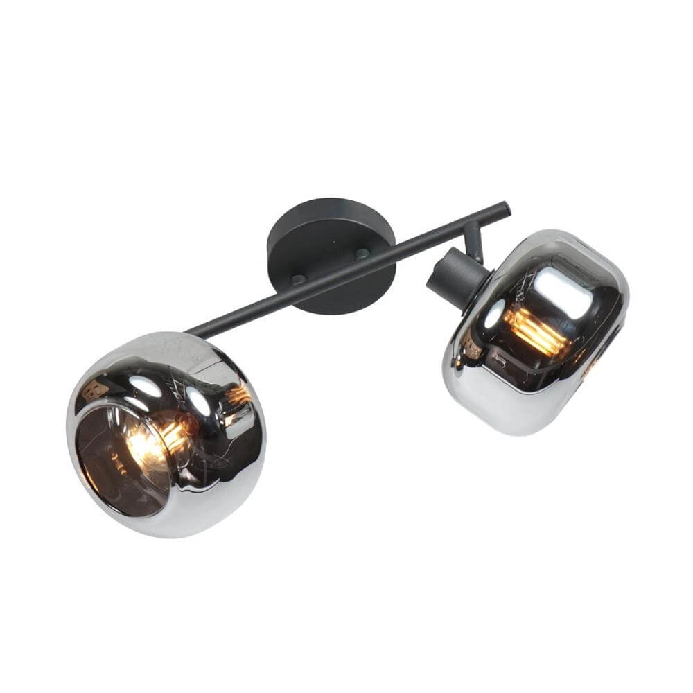 Black ceiling lamp Tenebris double Steinhauer 8712746178104