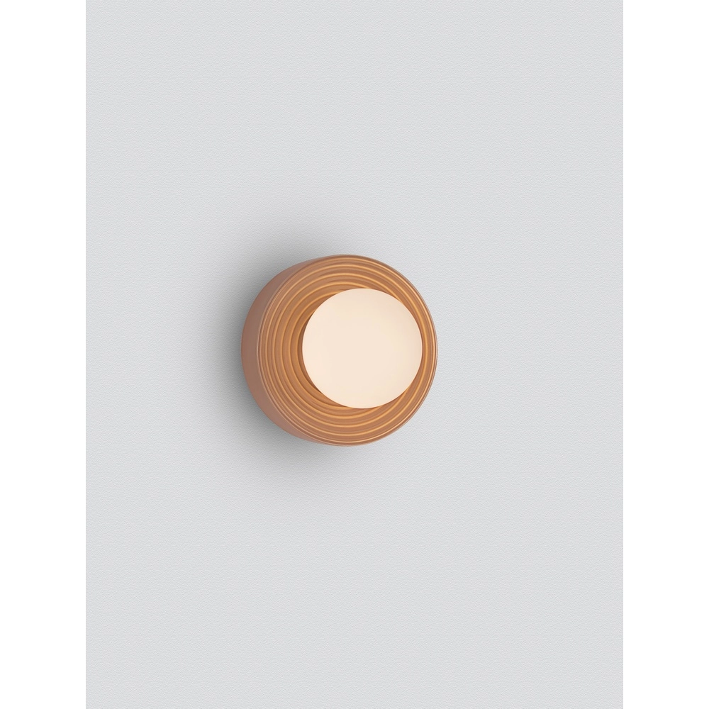 Wall lamp Orbique caramel Ø 16cm Lyora 5212017483935