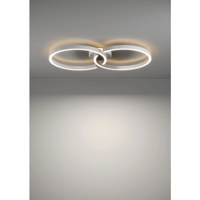 White LED ceiling light Amandolo 2-rings Eglo 9008606275069