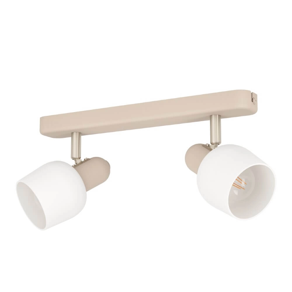 Japandi surface-mounted spotlight Corato 2-light