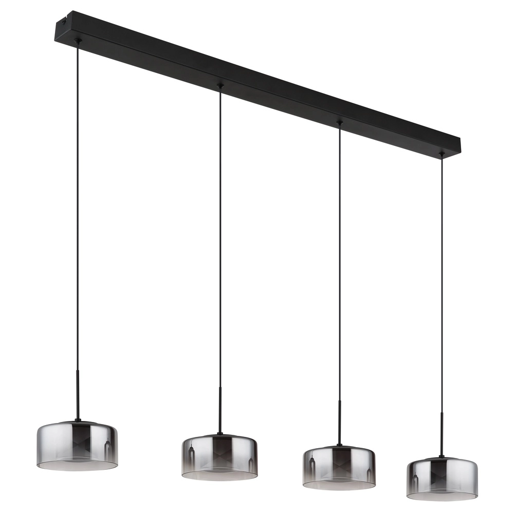 Design pendant lamp Belinda 4-light black Globo 9007371531295