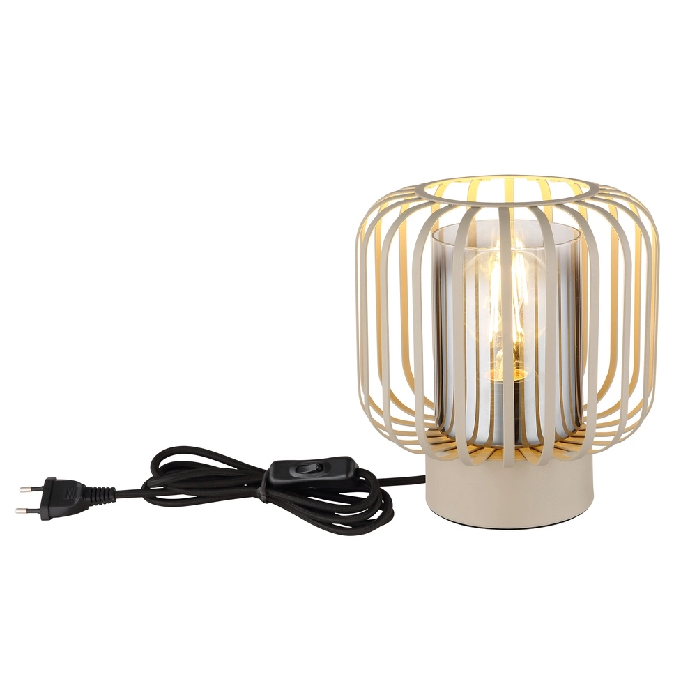 Table lamp Alfred sand brown Ø 18cm Globo 9007371522613