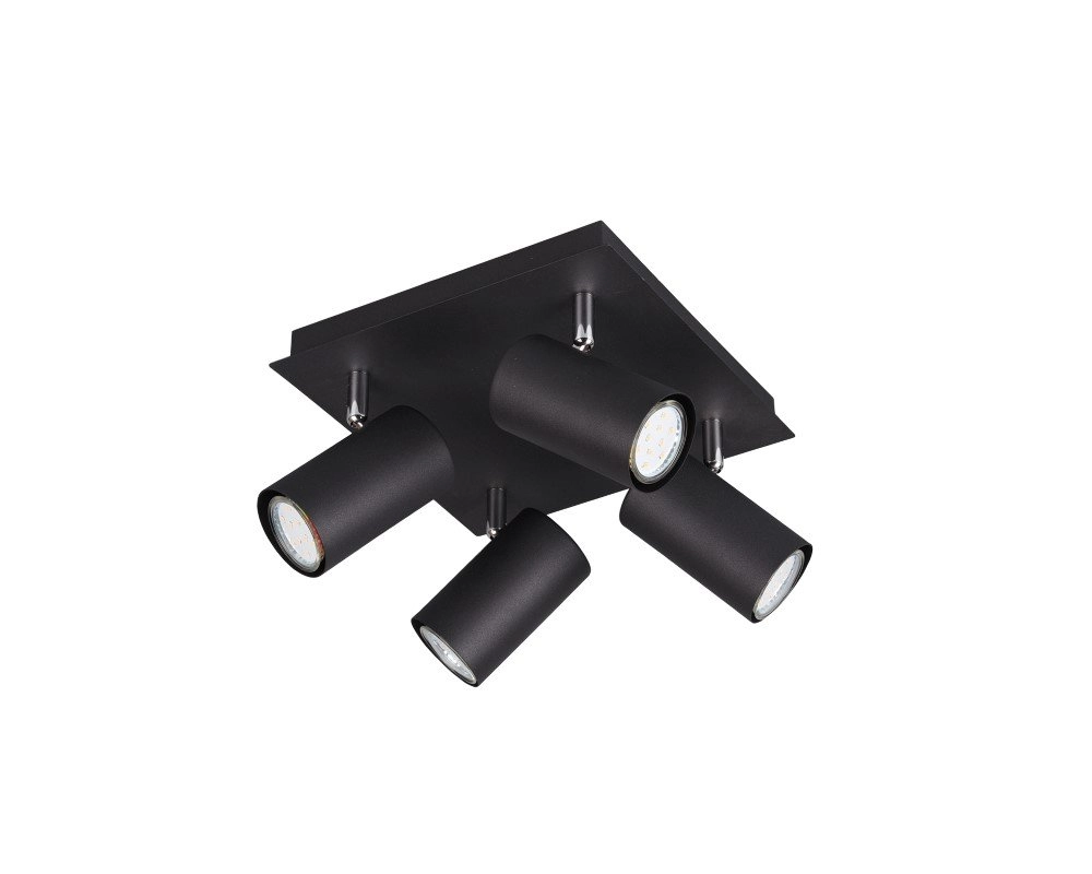 Spotlight Marley 4-light matt black Trio 4017807408676