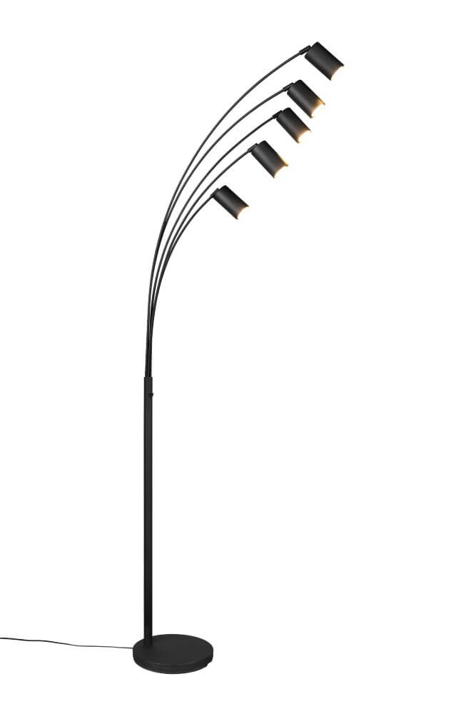 5-light floor lamp Marley Black
