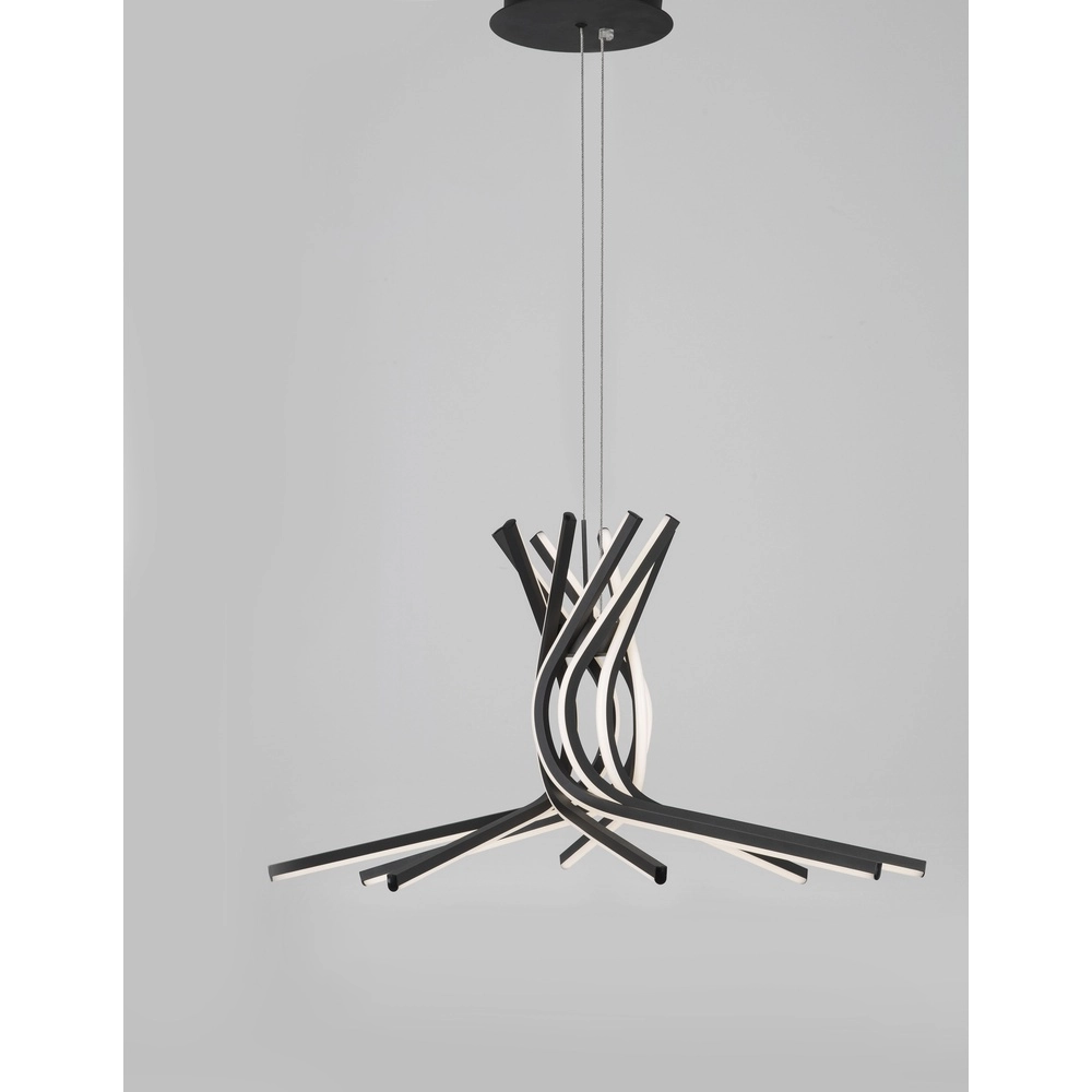 Design pendant lamp Narvi M black Ø 80cm