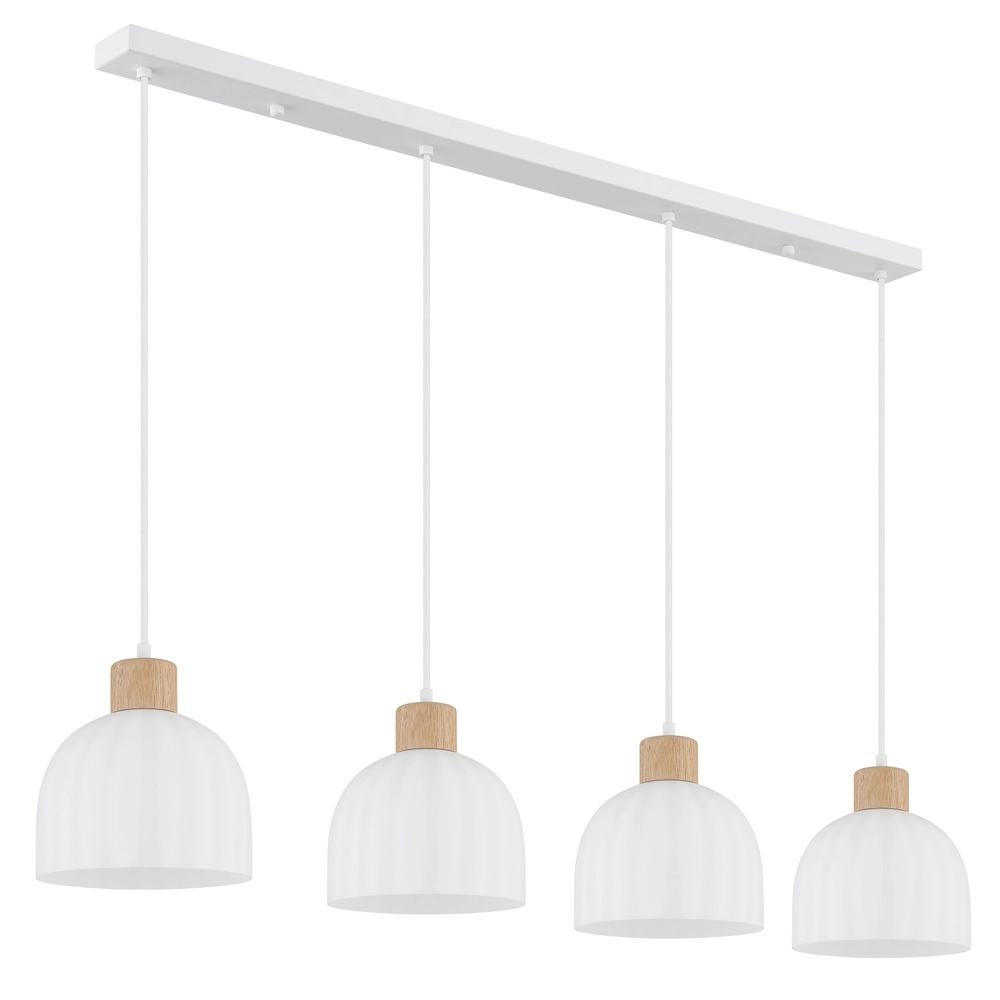 4-light pendant lamp Swanson white Globo 9007371581009