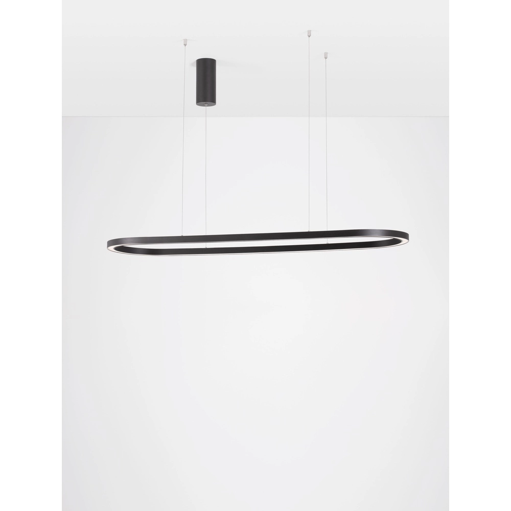 Oval pendant lamp Cuppe black Lyora 5212017438492