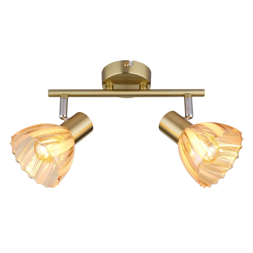 Ceiling lamp 2-lights Zachery Gold Globo 9007371533497