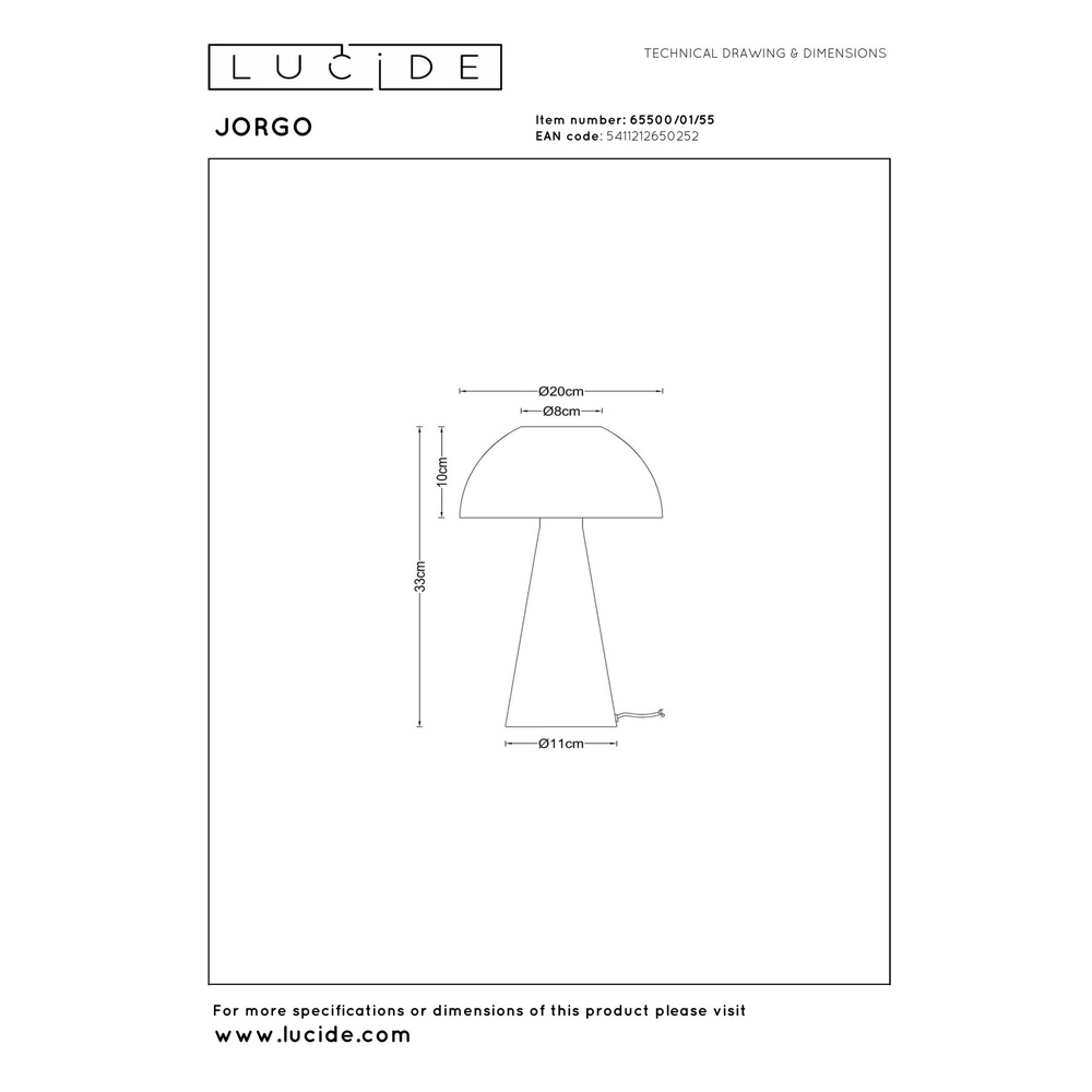 Terracotta table lamp Jorgo Design Lucide 5411212650252