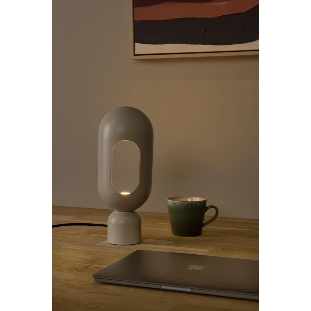 Table lamp Barris taupe Lucide 5411212051585