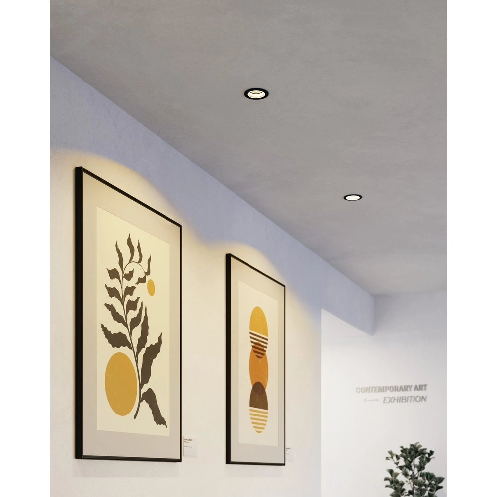 Zigbee recessed spot Carosso-Z black - round Eglo 9008606259809