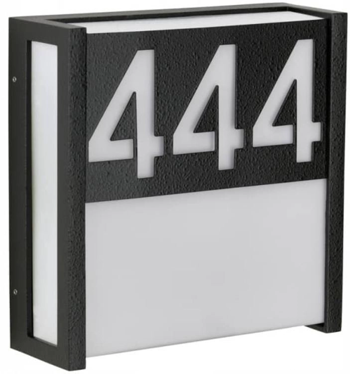 Illuminated house number Led Norris black