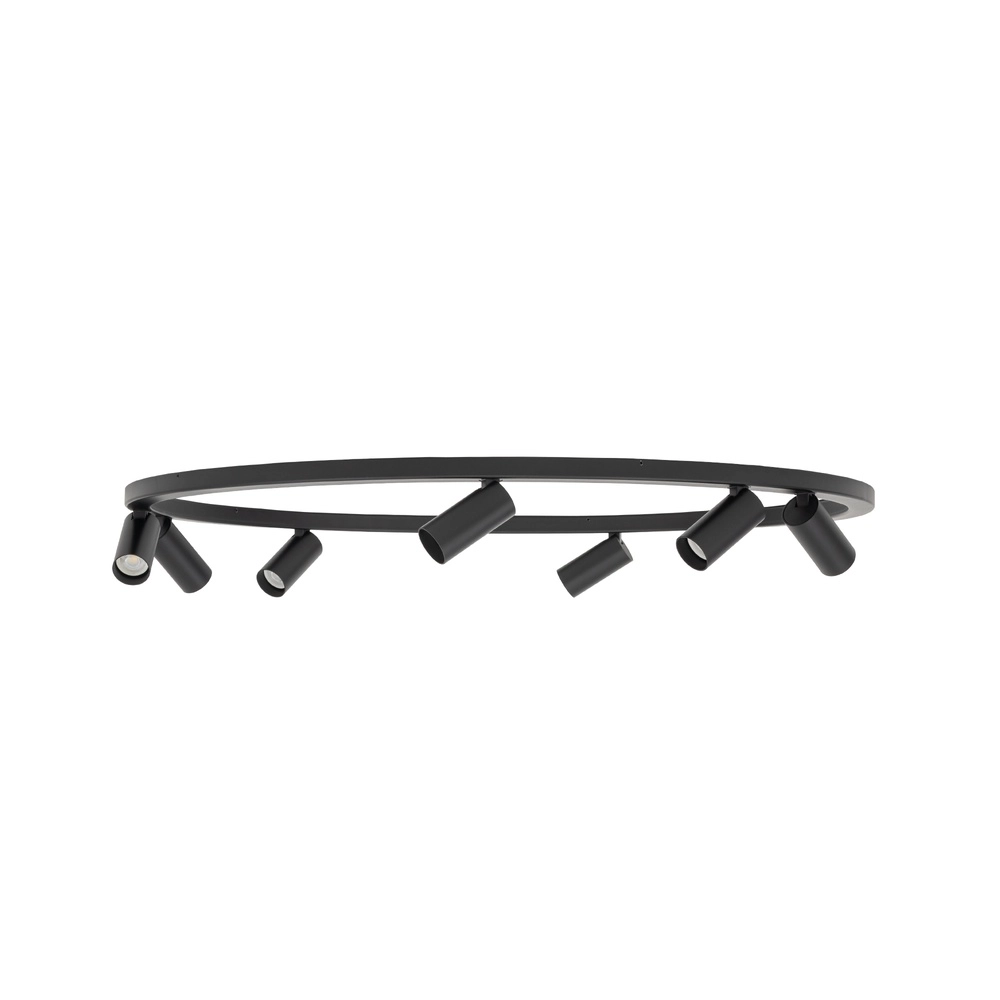 Circle surface-mounted spotlights Fourty 7x GU10 - black Lyora 5903139119443