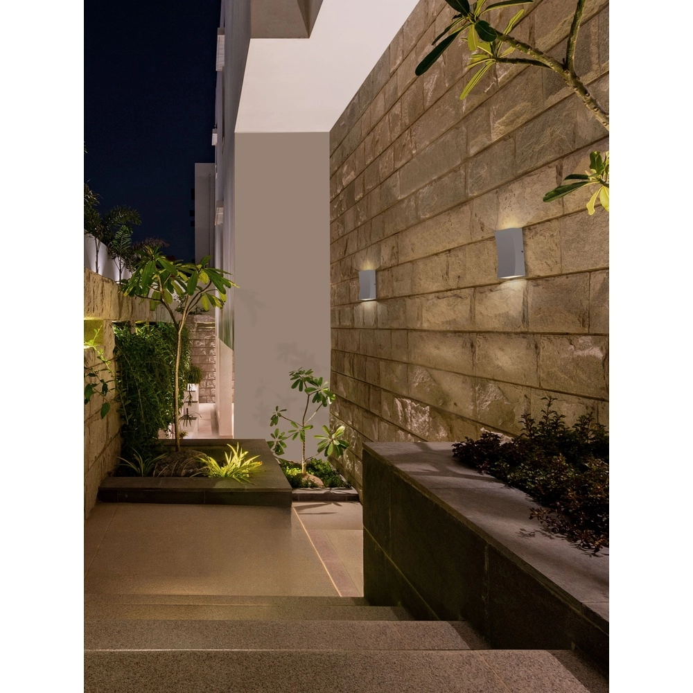 Wall spotlight Boxy Up and down white Lyora 5212017477101