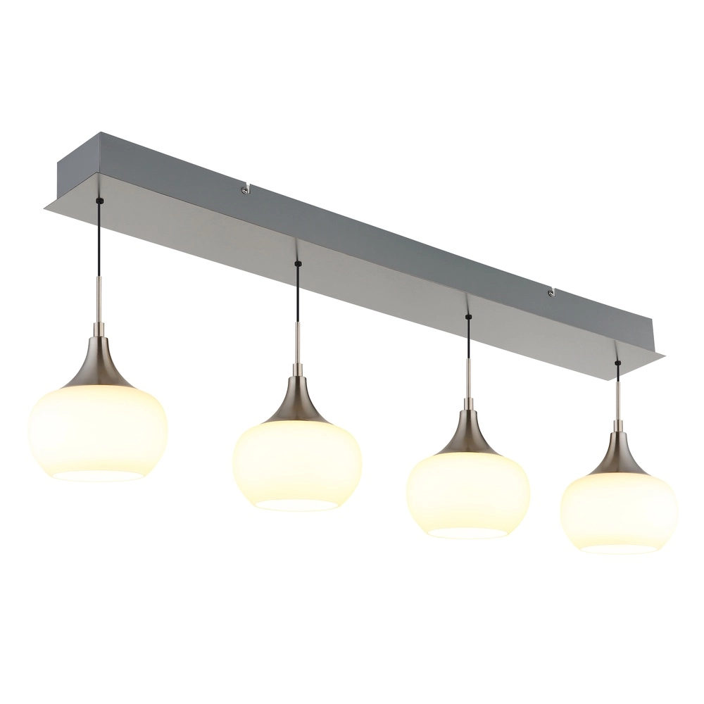Design pendant lamp Lui 4-light nickel Globo 9007371592593