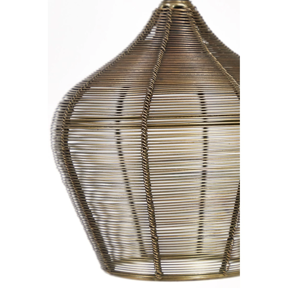 Pendant lamp Alvaro 10-light bronze Light & Living 8717807635640