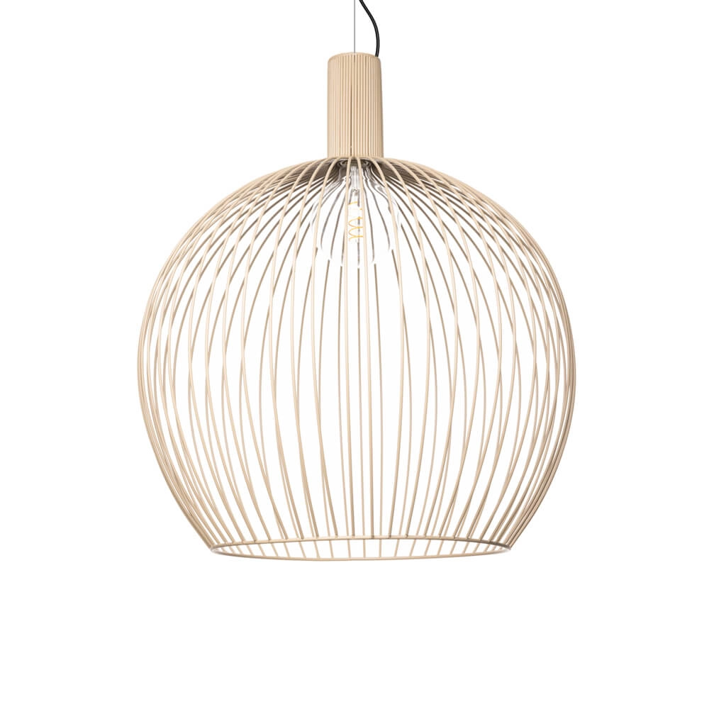 Sand-colored pendant lamp Wire Sand Ø 60cm ETH 8720195307136