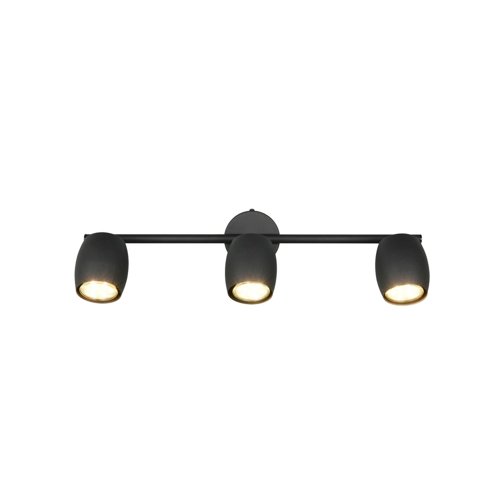 Ceiling lamp Nancy 3-light black Trio 4017807656732