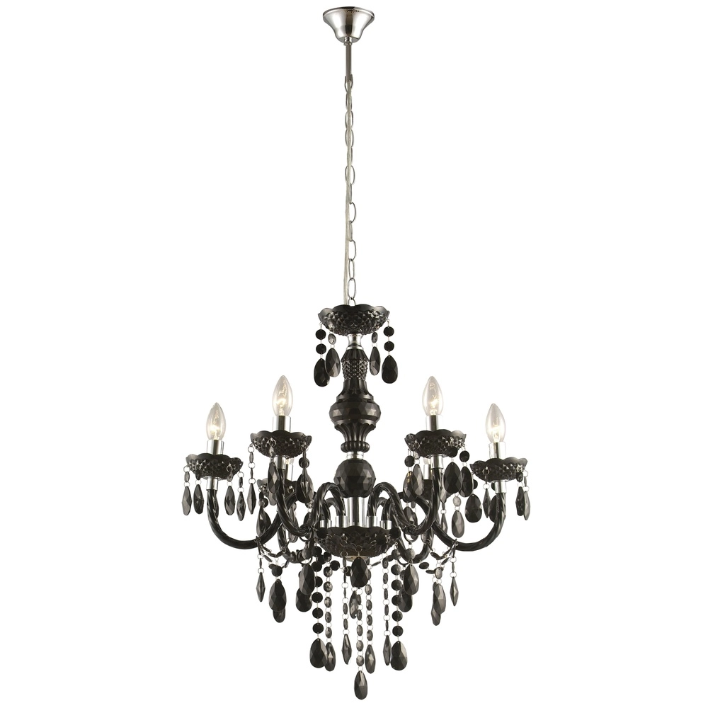 Chandelier Cuimbra I black chrome