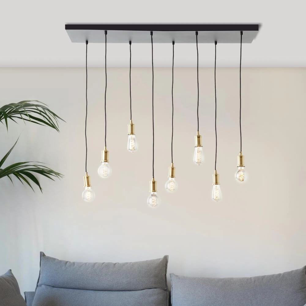 Hanging lamp Darcia with 8 pendulums Brilliant 4004353411700