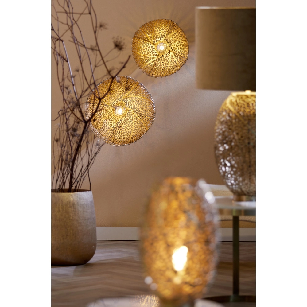 Brass wall lamp Sinula Ø 39cm - 1x E27 Light & Living 8717807641825