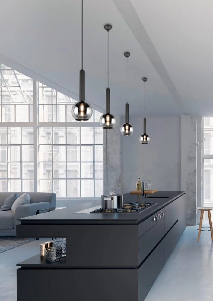 5-light hanging lamp Clayton black Trio 4017807522471